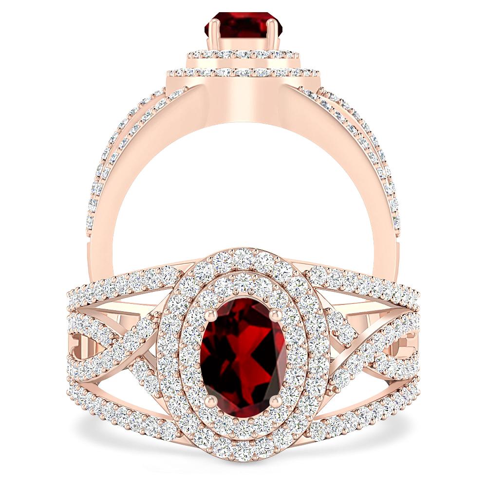 Rose Gold - Garnet