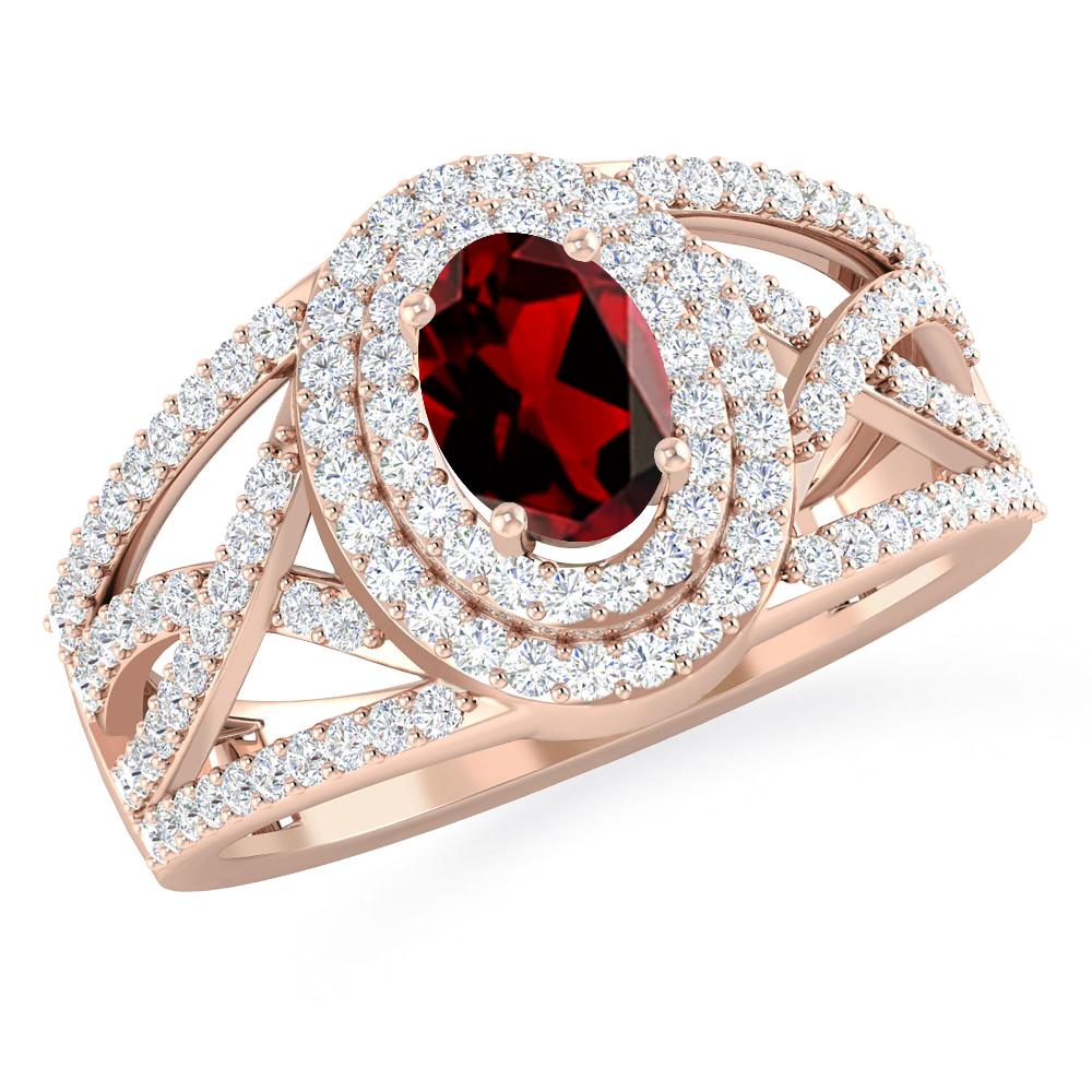 Rose Gold - Garnet