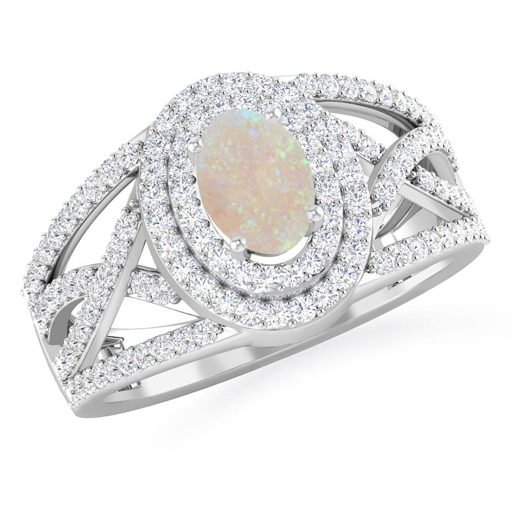 White Gold - Opal