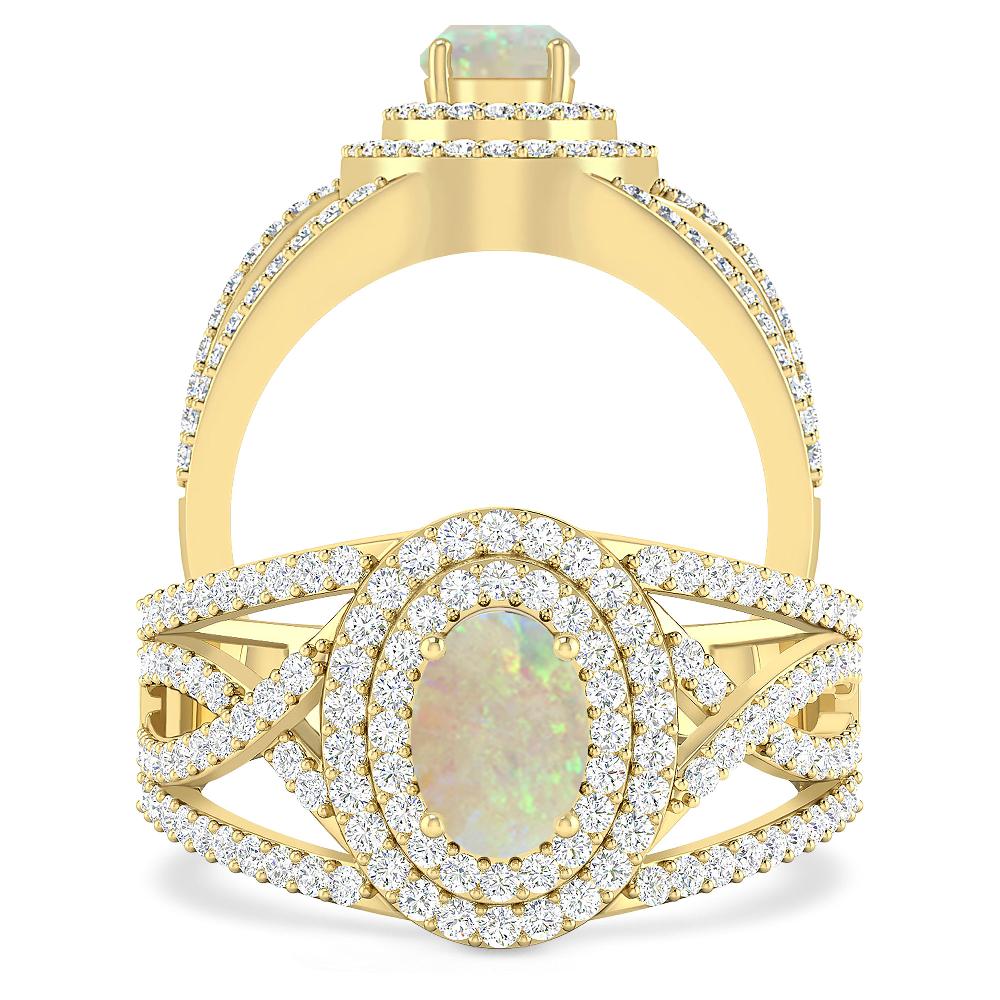 Yellow Gold - Opal