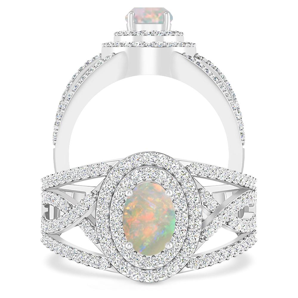 White Gold - Opal