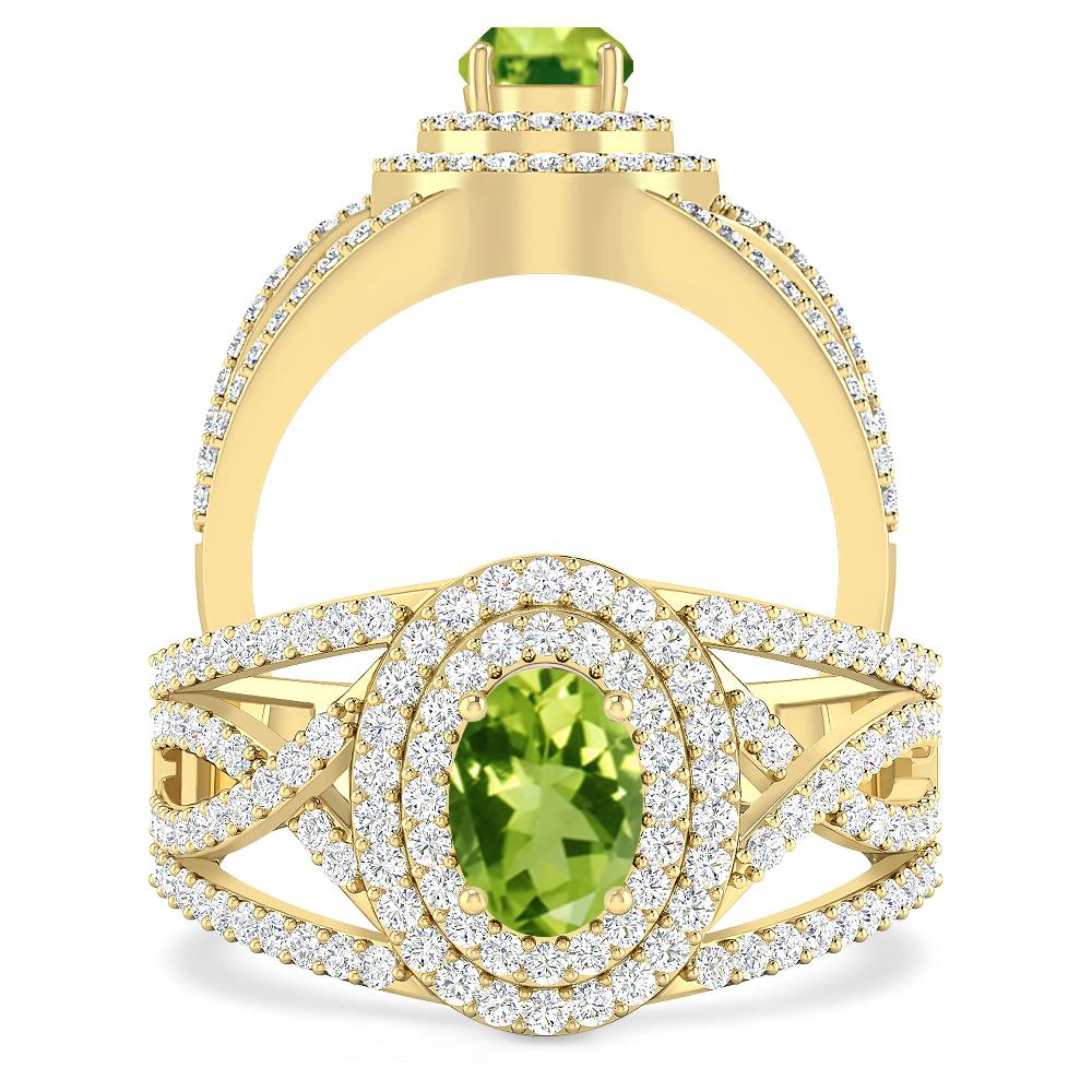 Yellow Gold - Peridot