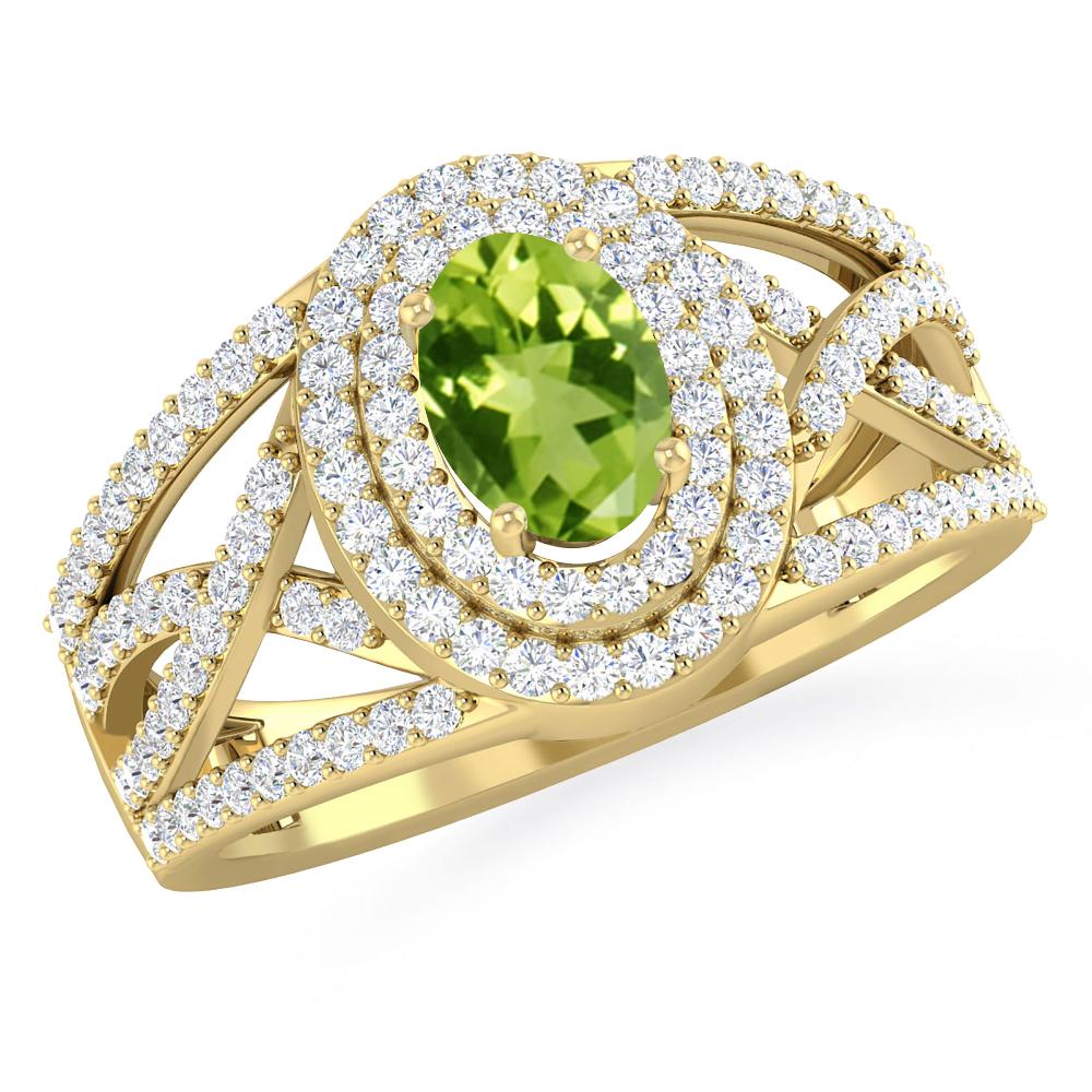 Yellow Gold - Peridot