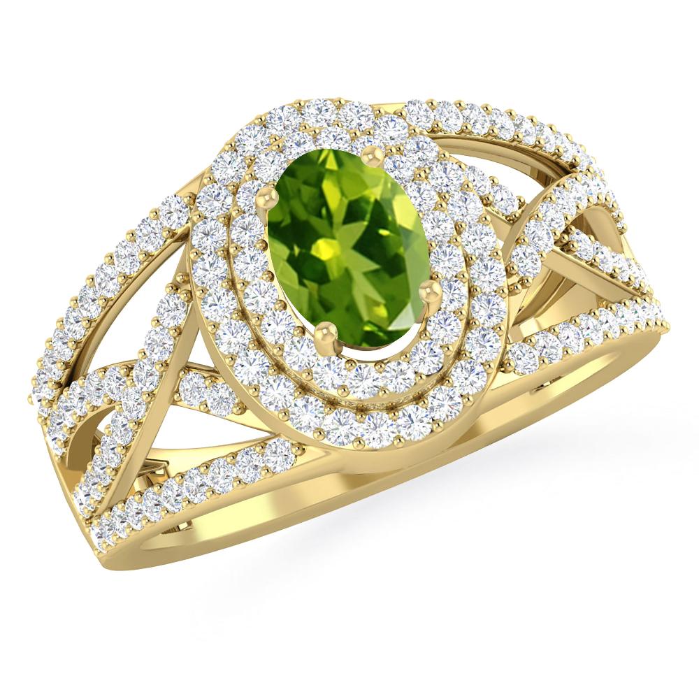 Yellow Gold - Peridot