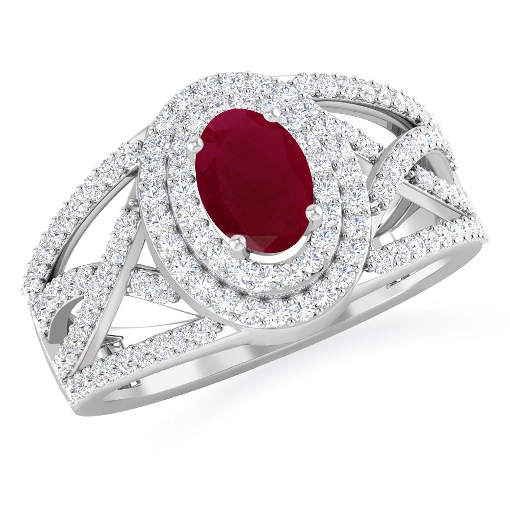 White Gold - Ruby