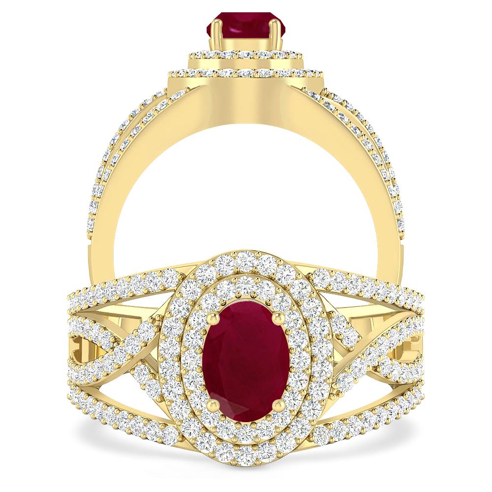 Yellow Gold - Ruby