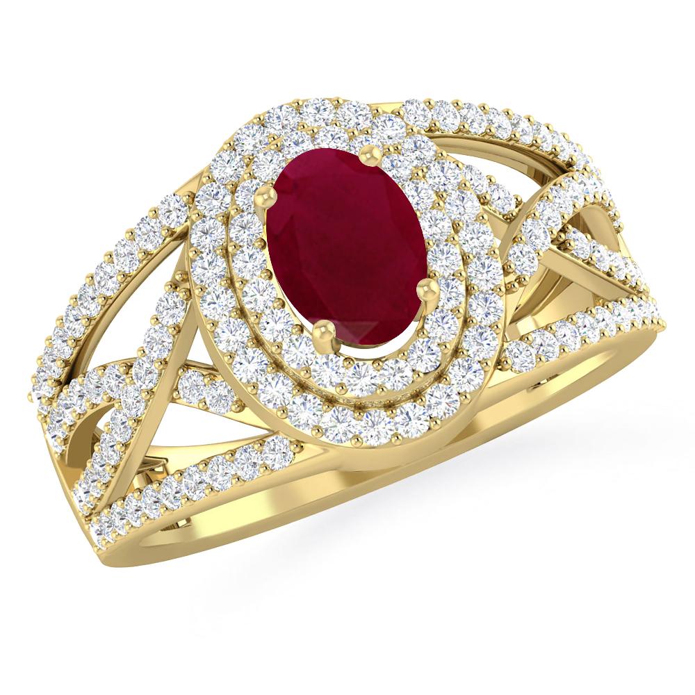 Yellow Gold - Ruby