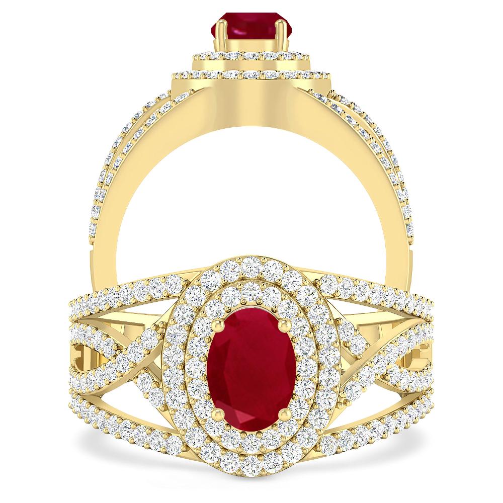 Yellow Gold - Ruby