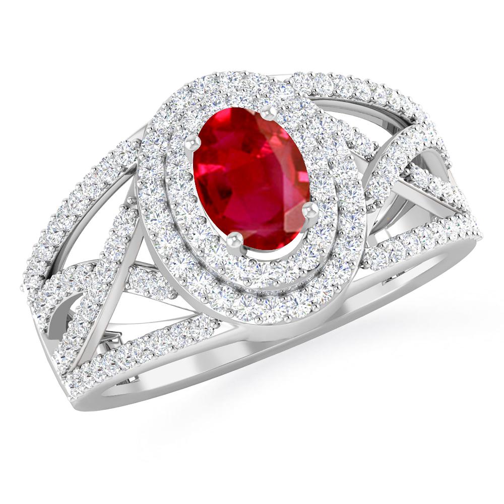 White Gold - Ruby