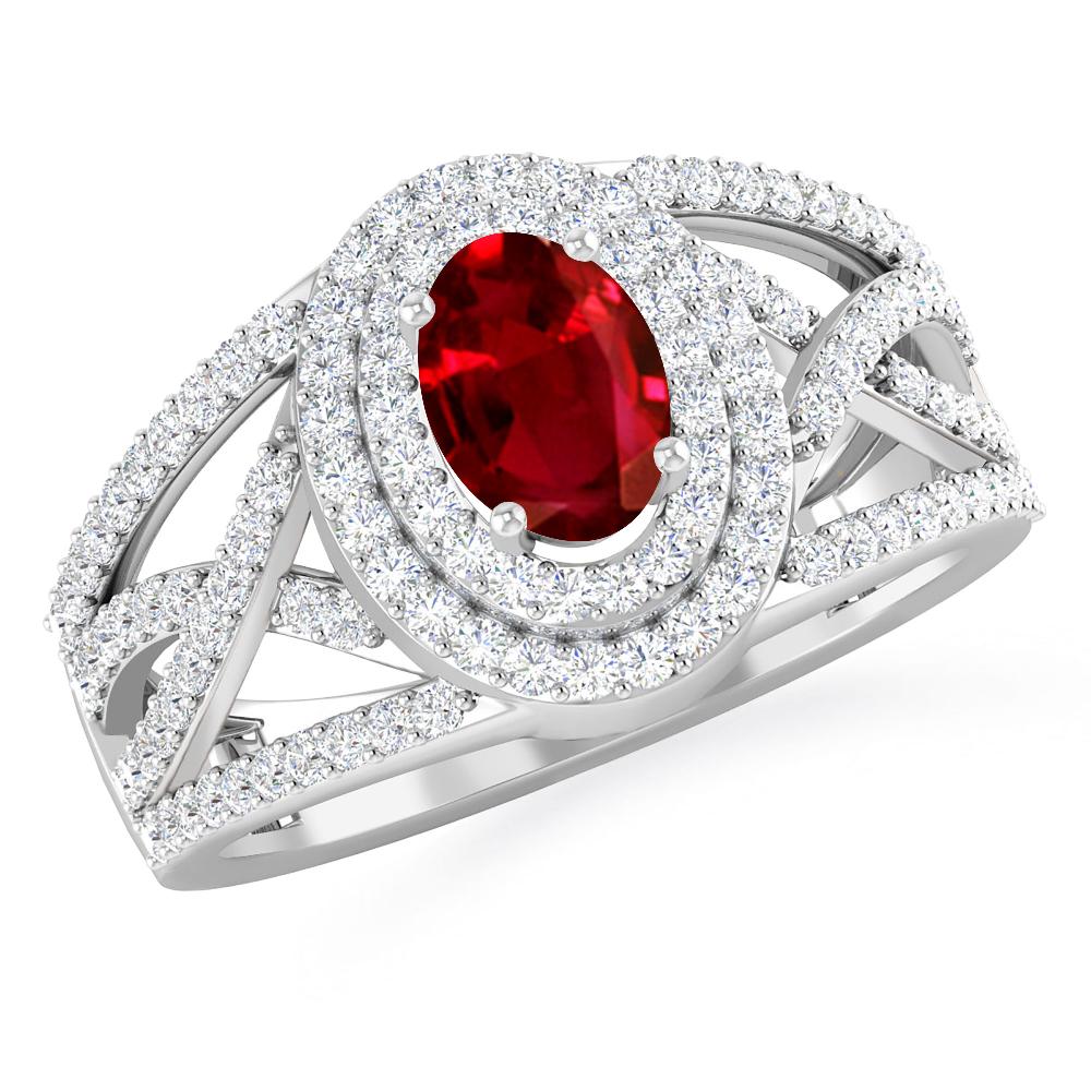 White Gold - Ruby