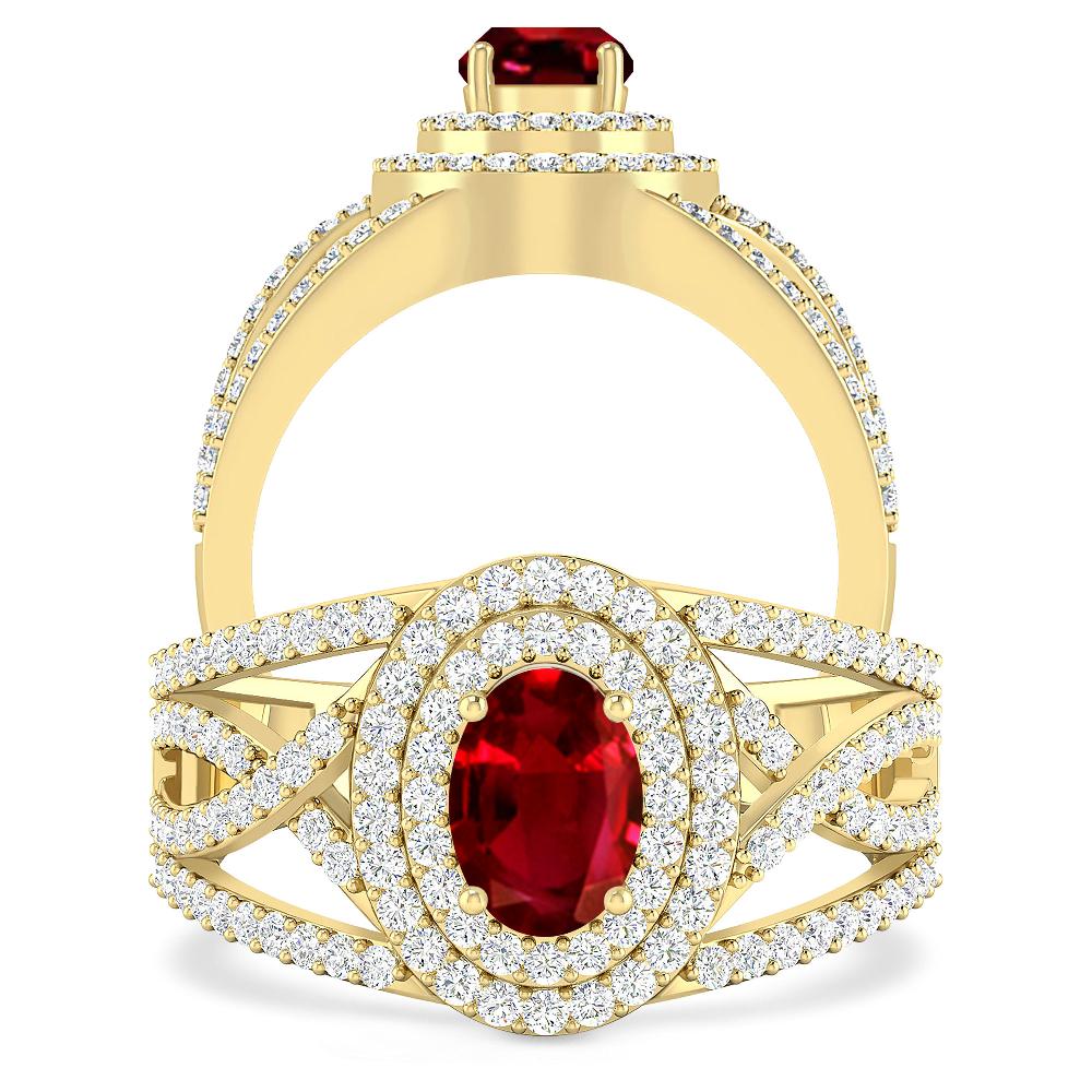 Yellow Gold - Ruby