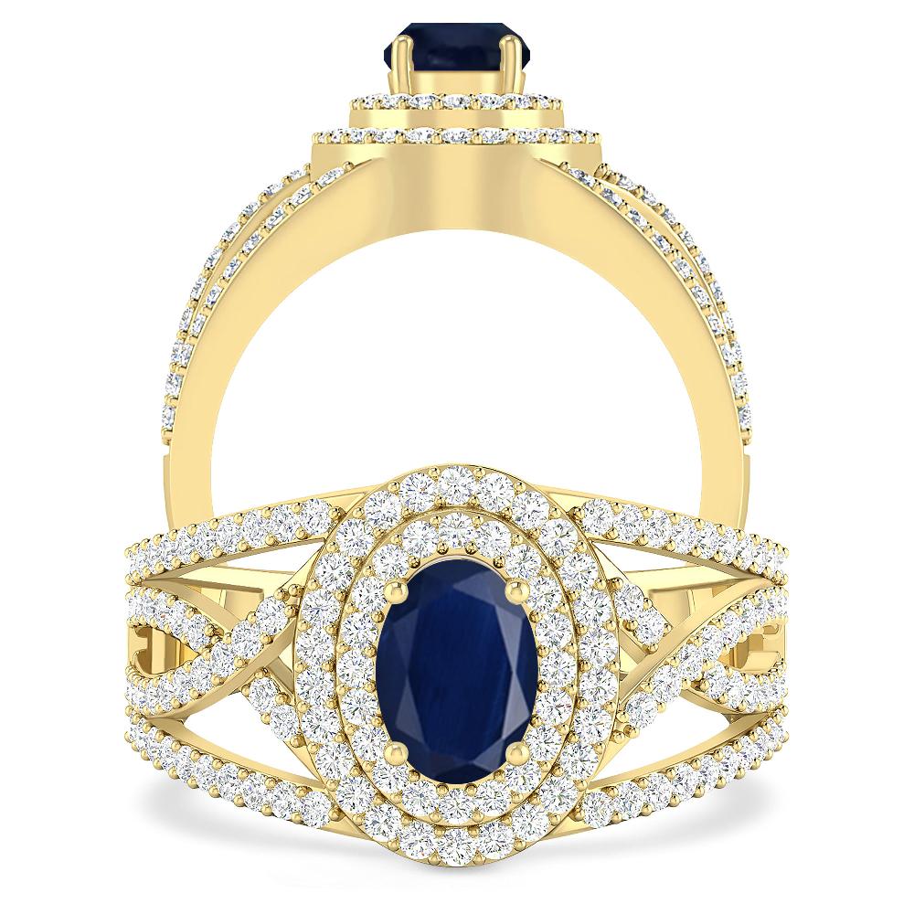 Yellow Gold - Sapphire