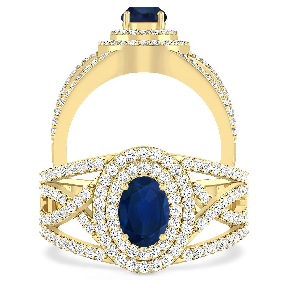 Yellow Gold - Sapphire