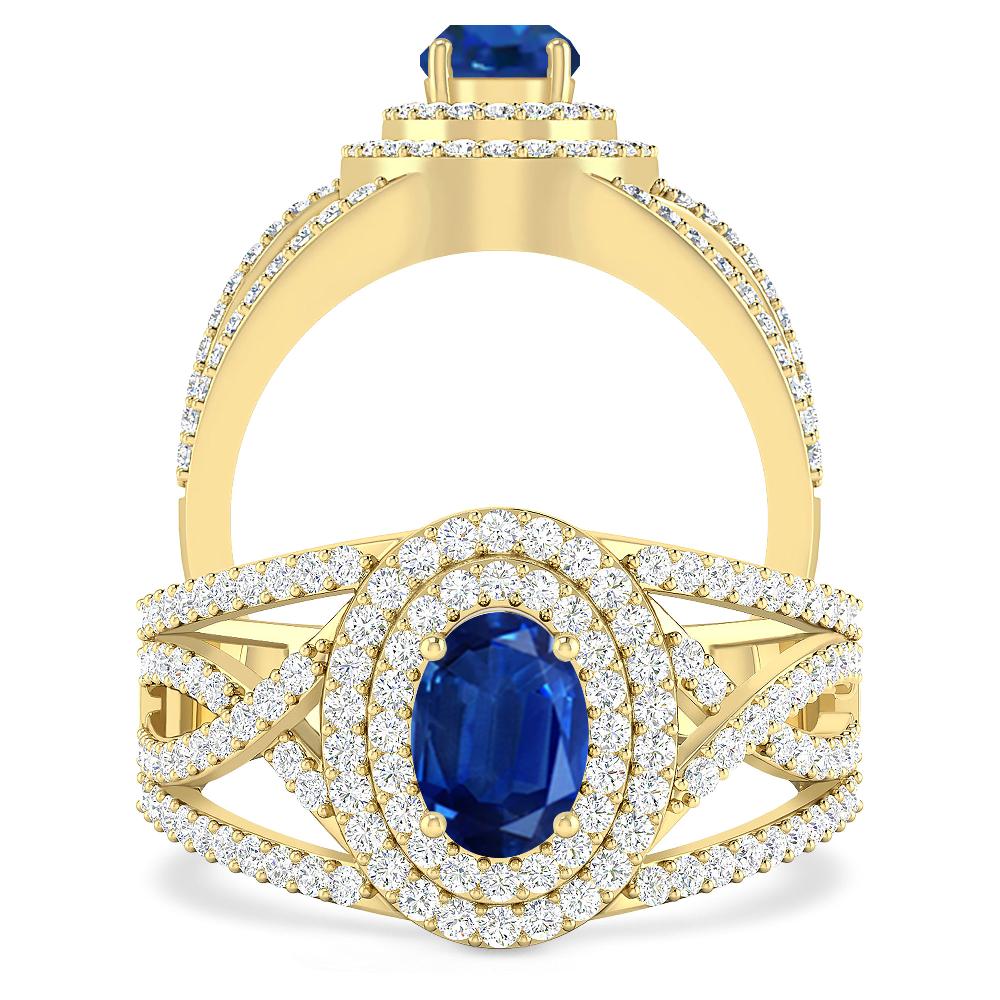 Yellow Gold - Sapphire