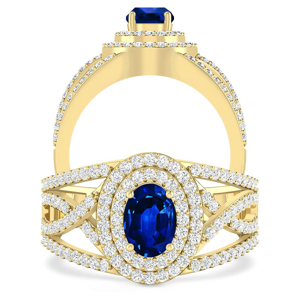 Yellow Gold - Sapphire