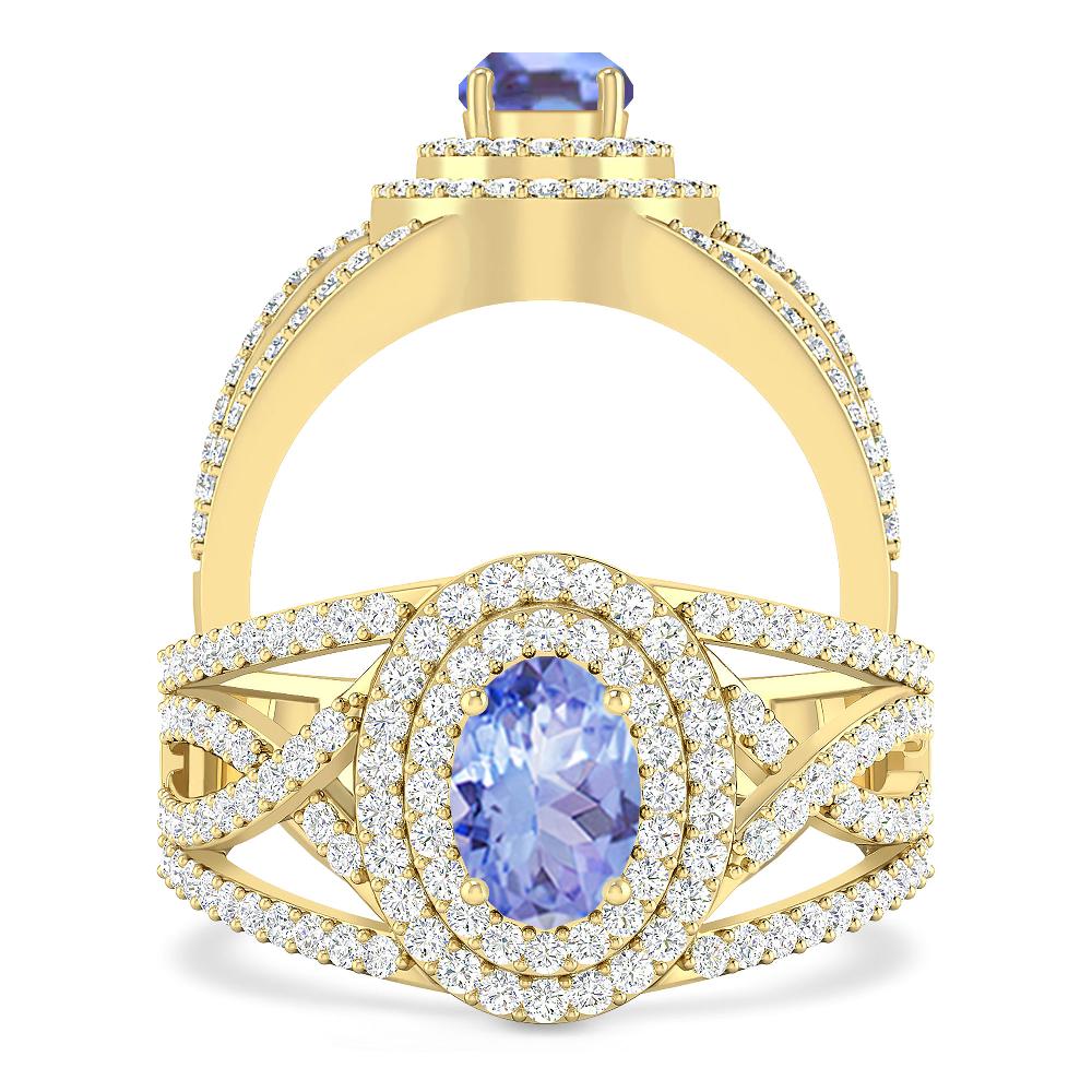 Yellow Gold - Tanzanite