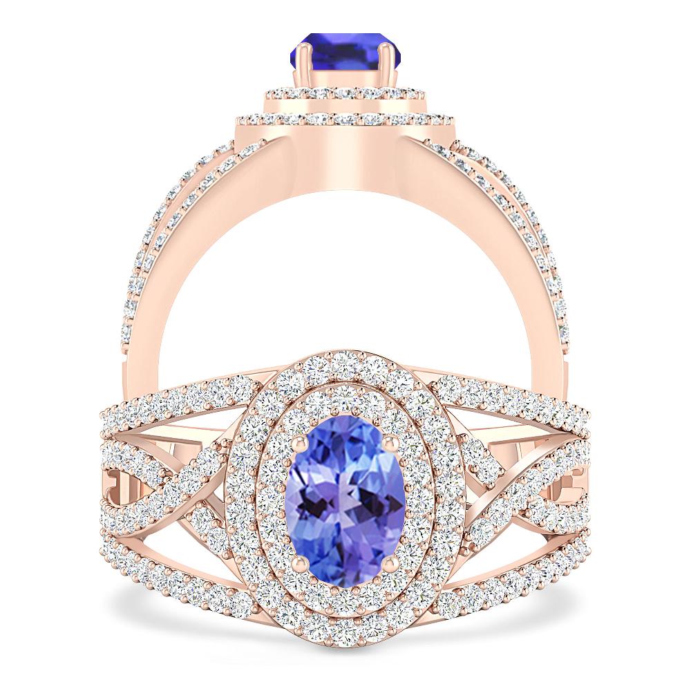 Rose Gold - Tanzanite