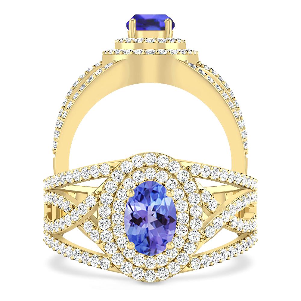 Yellow Gold - Tanzanite
