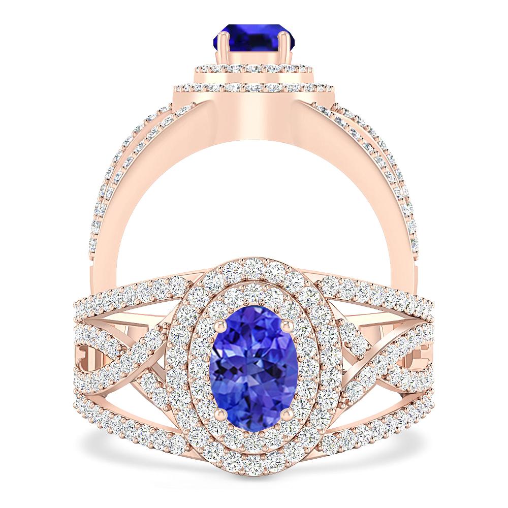 Rose Gold - Tanzanite