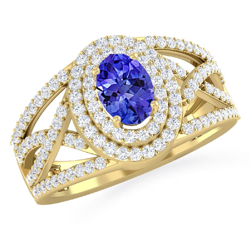 Yellow Gold - Tanzanite