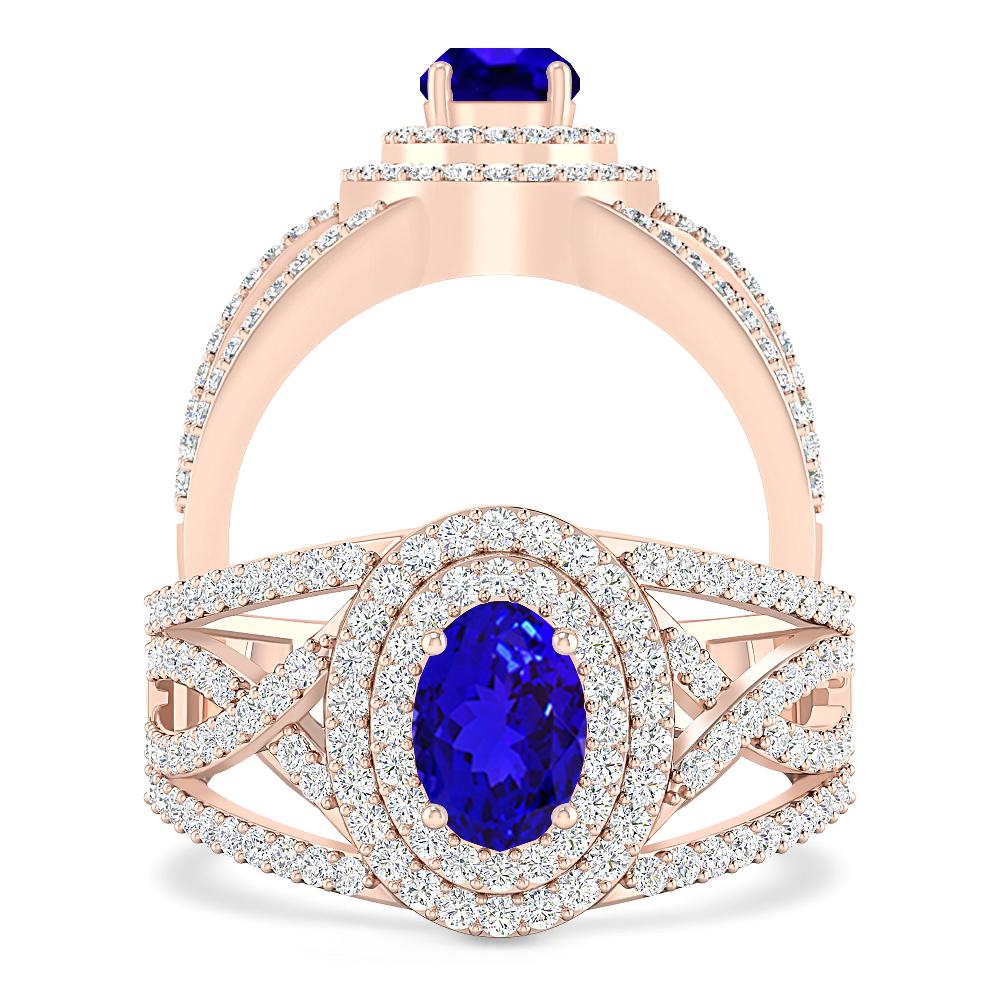 Rose Gold - Tanzanite