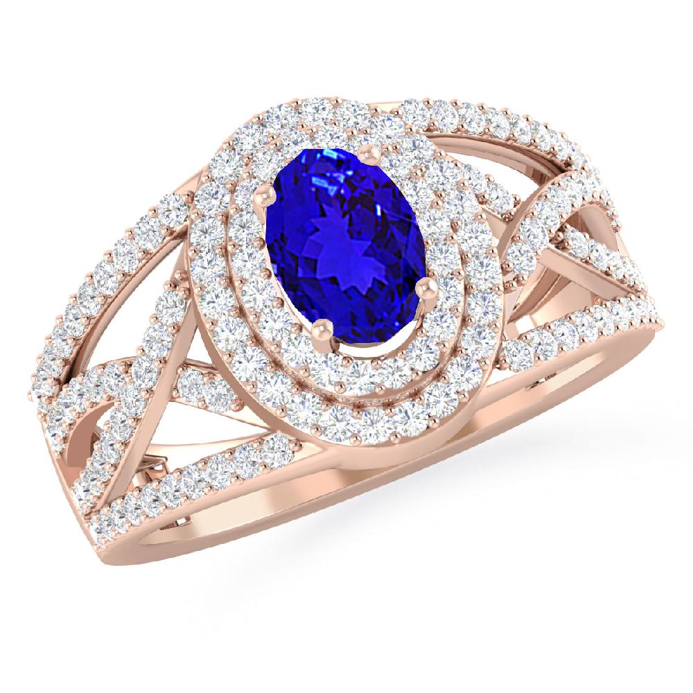 Rose Gold - Tanzanite