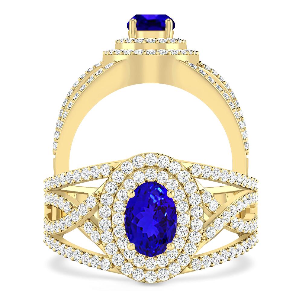 Yellow Gold - Tanzanite