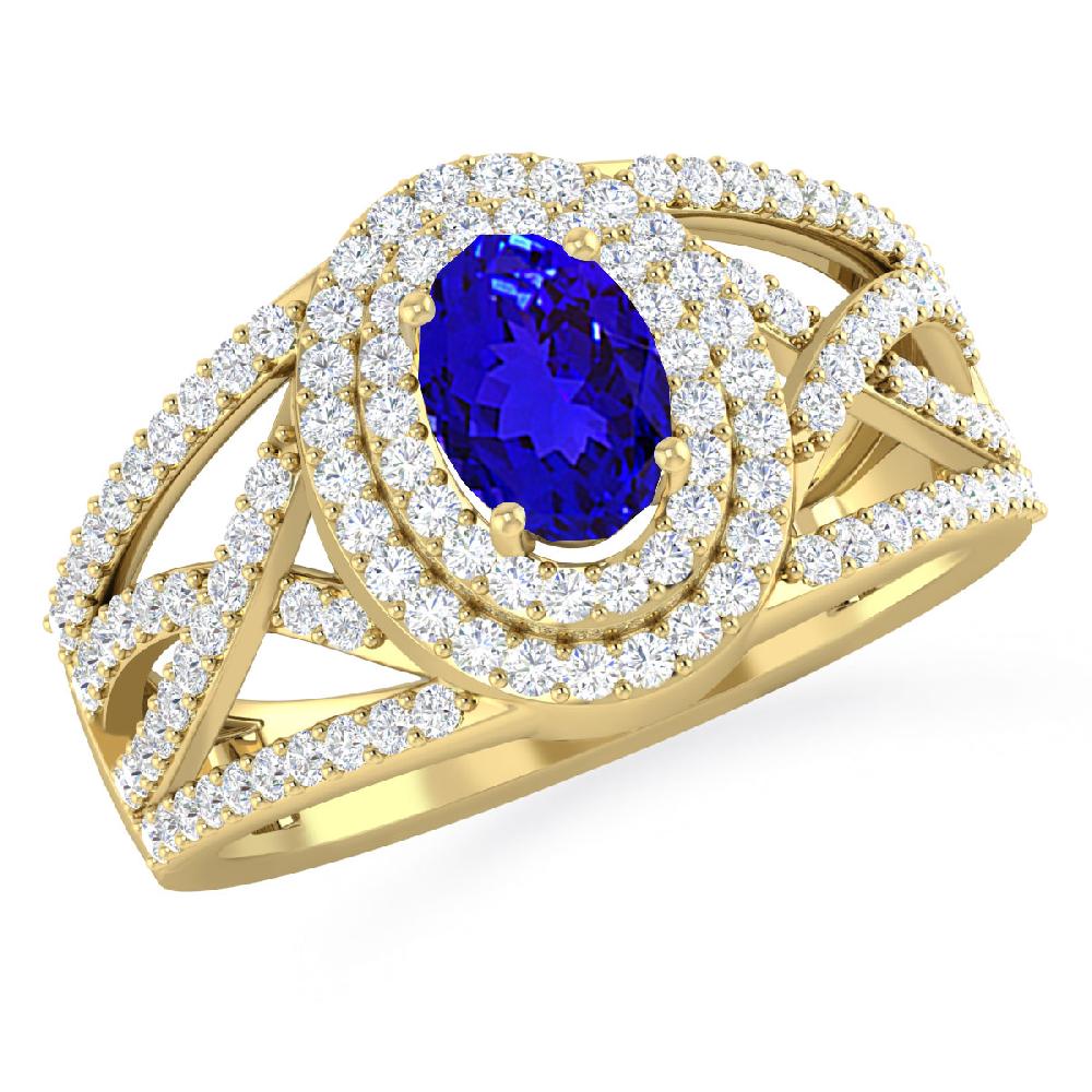 Yellow Gold - Tanzanite