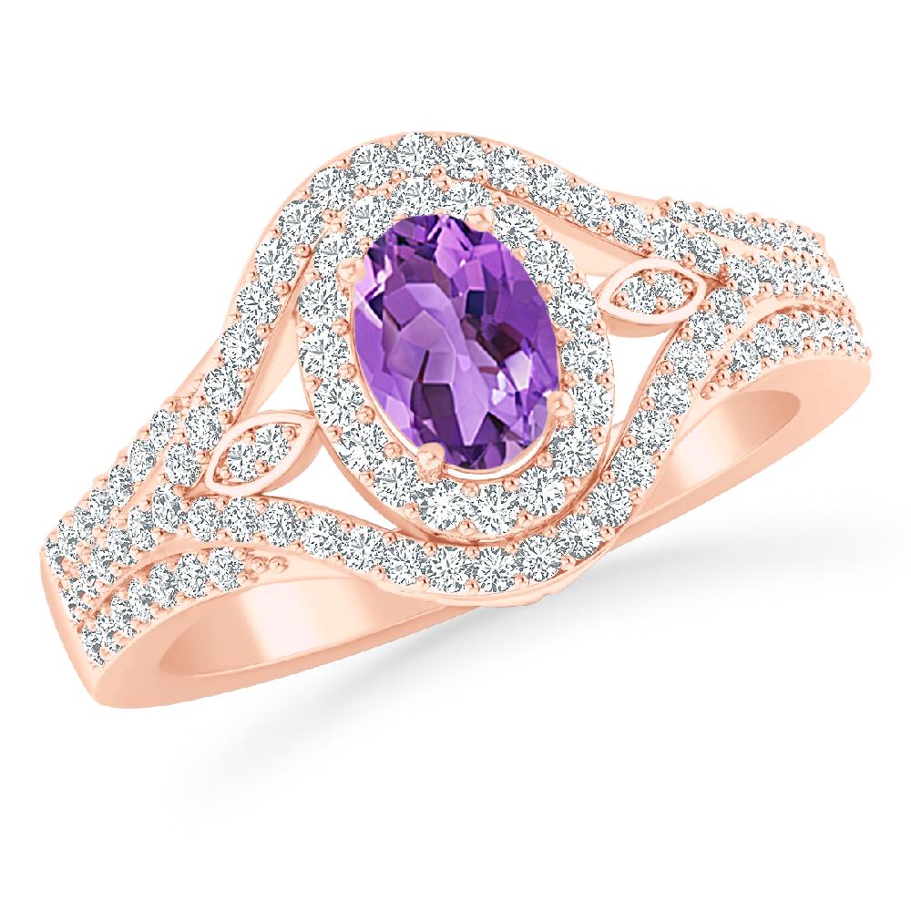 Rose Gold - Amethyst