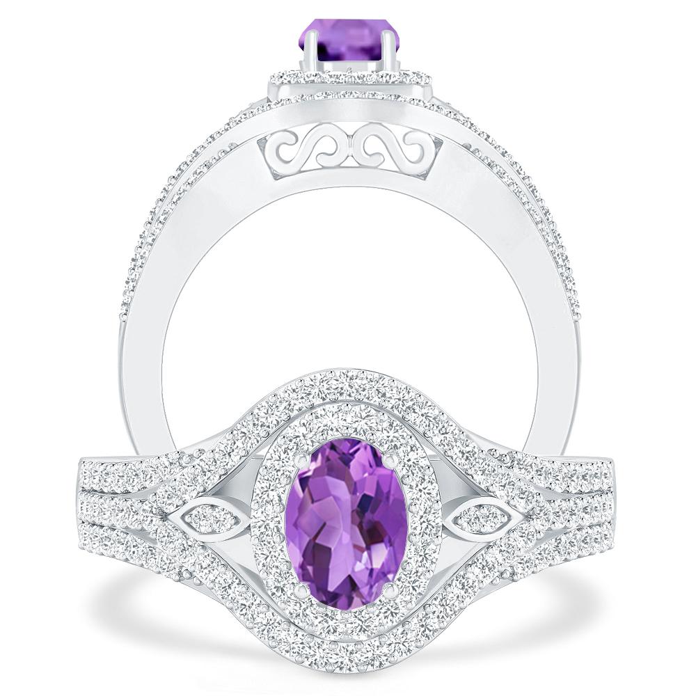 White Gold - Amethyst