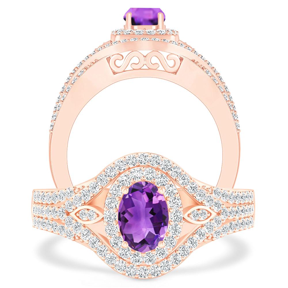 Rose Gold - Amethyst