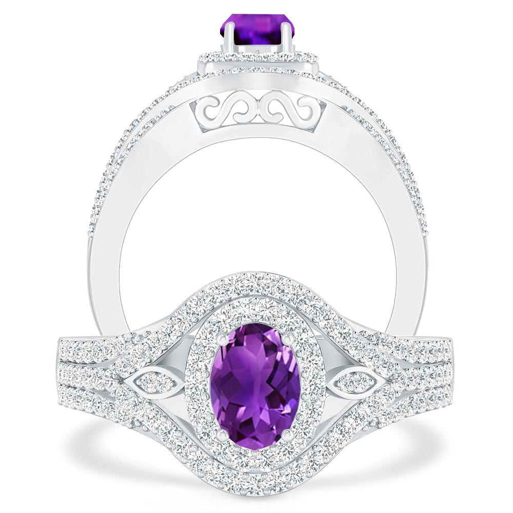 White Gold - Amethyst