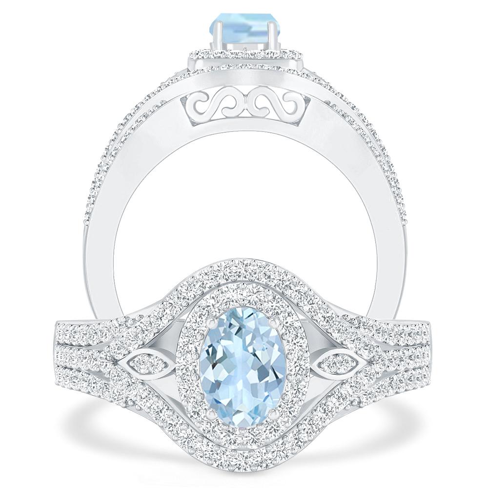 White Gold - Aquamarine