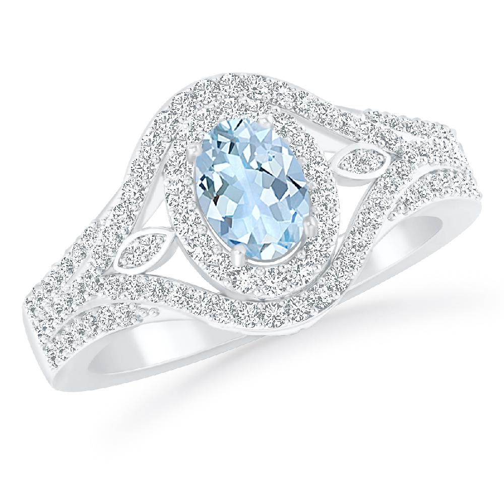 White Gold - Aquamarine