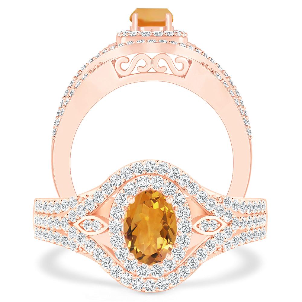 Rose Gold - Citrine