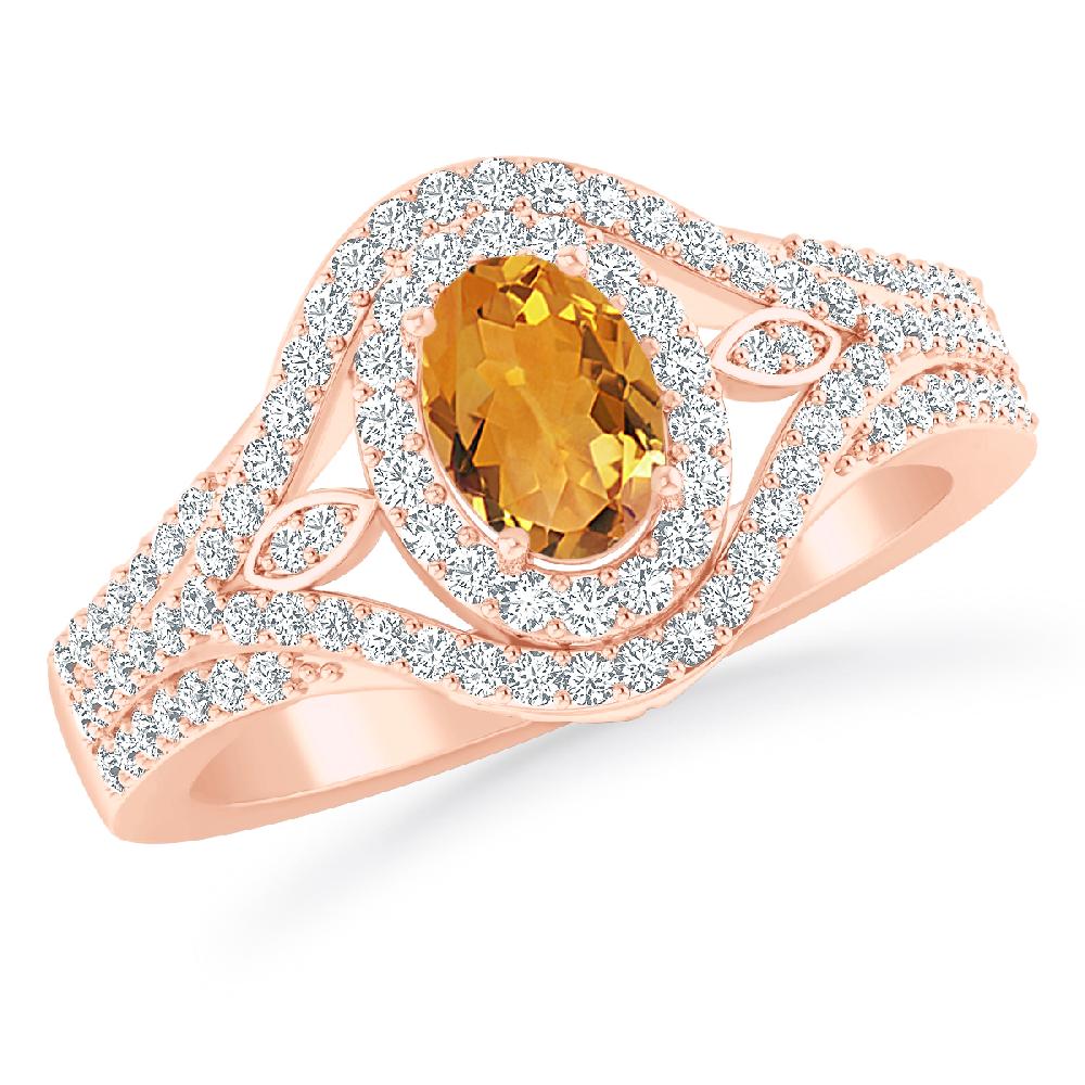 Rose Gold - Citrine