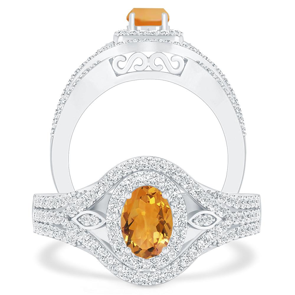 White Gold - Citrine