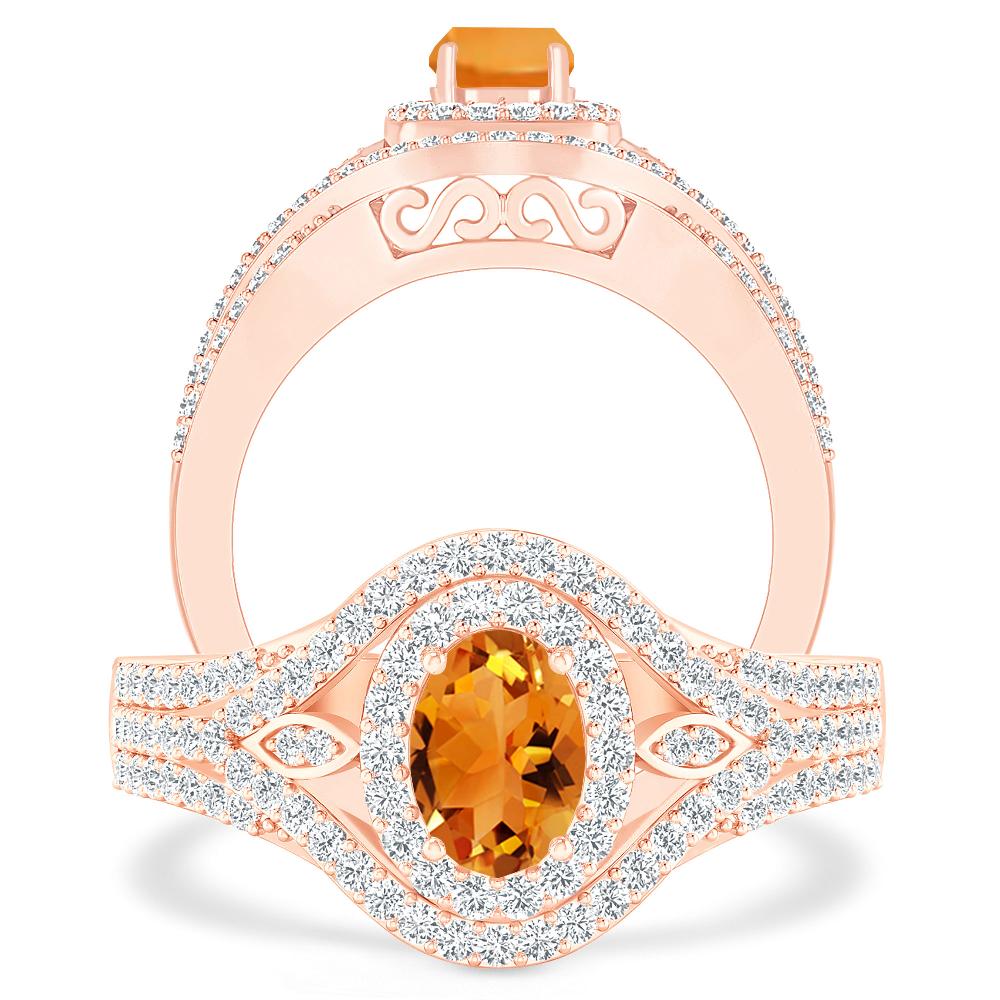 Rose Gold - Citrine