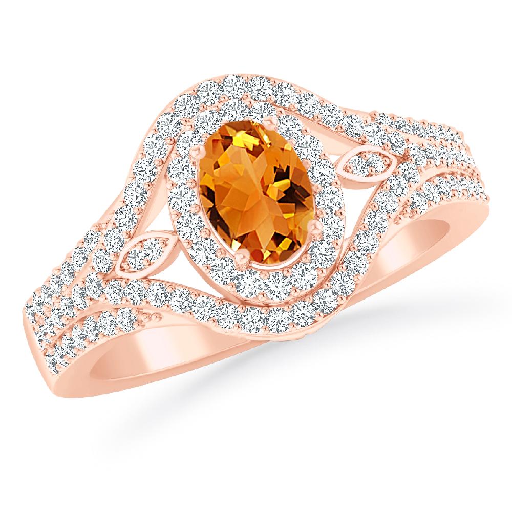Rose Gold - Citrine