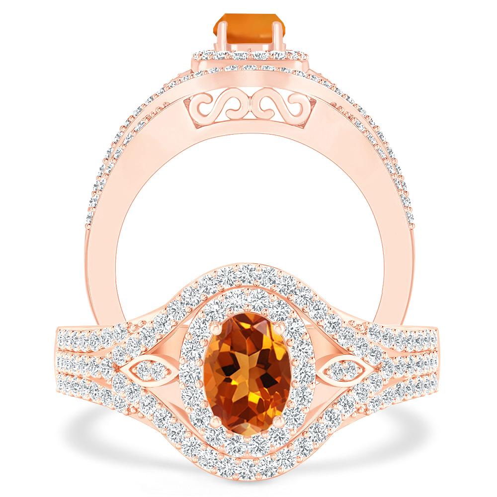 Rose Gold - Citrine