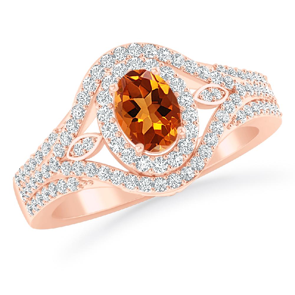 Rose Gold - Citrine