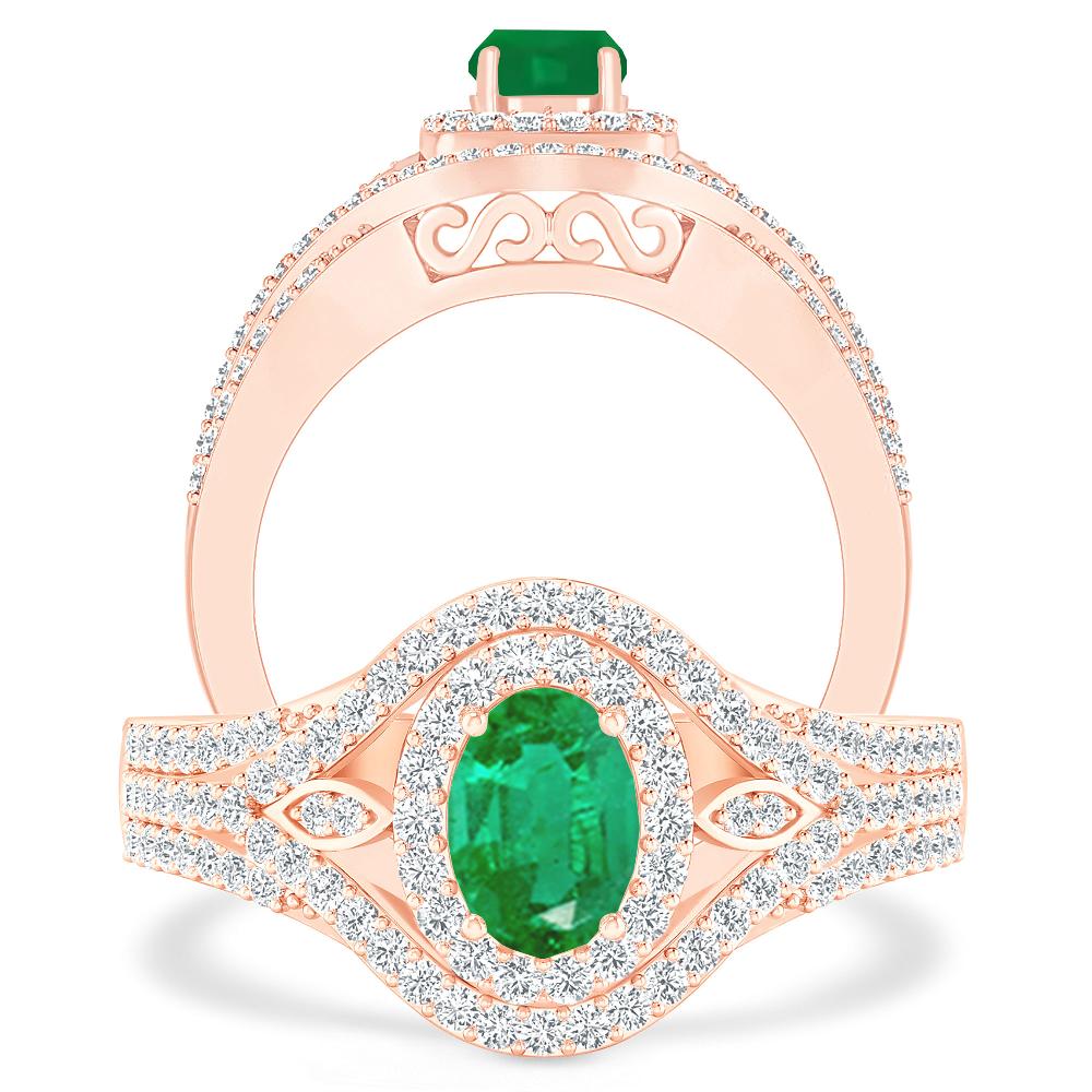 Rose Gold - Emerald