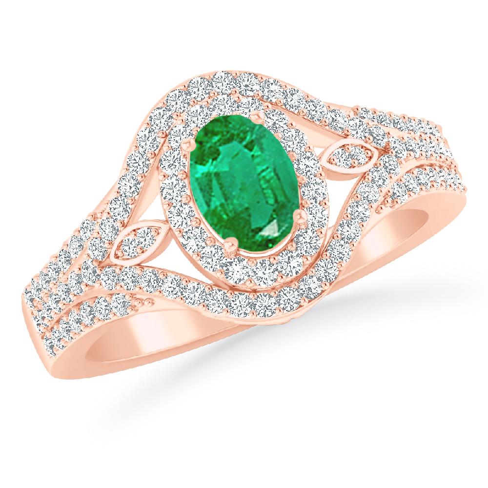 Rose Gold - Emerald