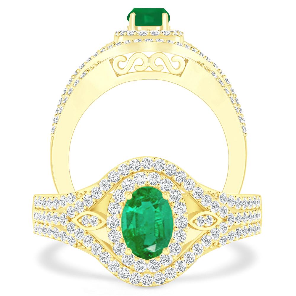 Yellow Gold - Emerald