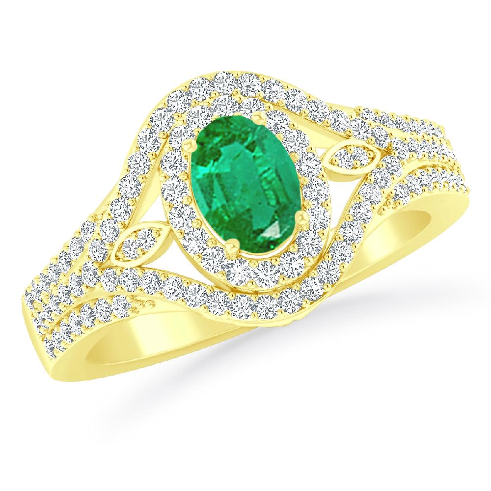 Yellow Gold - Emerald