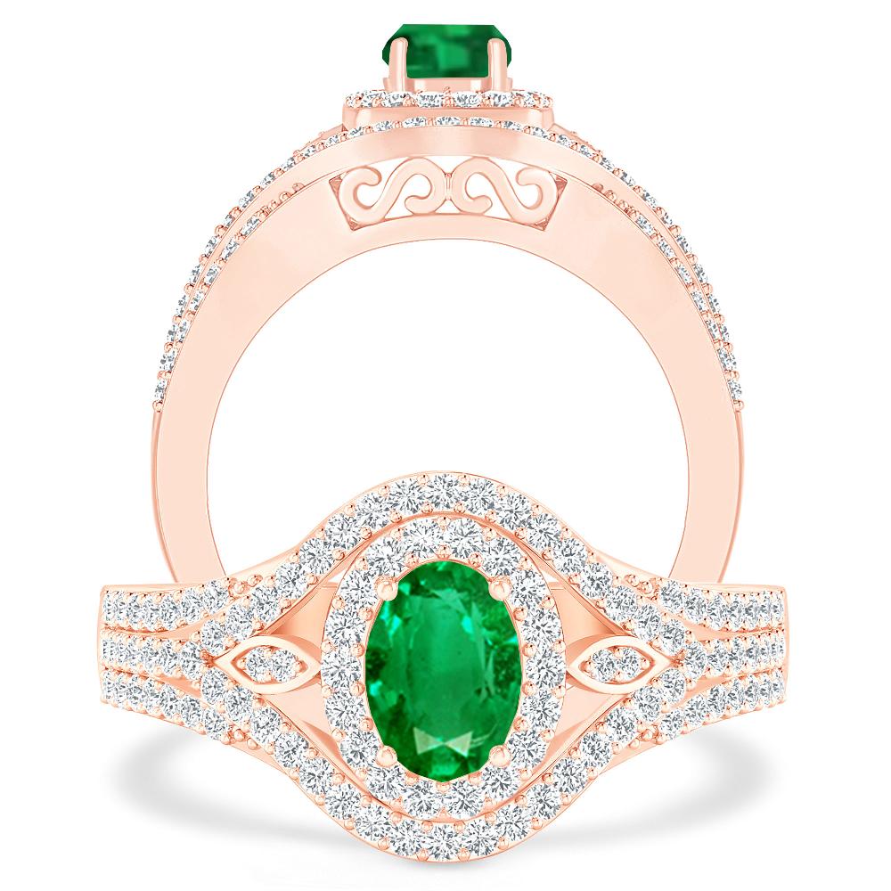 Rose Gold - Emerald