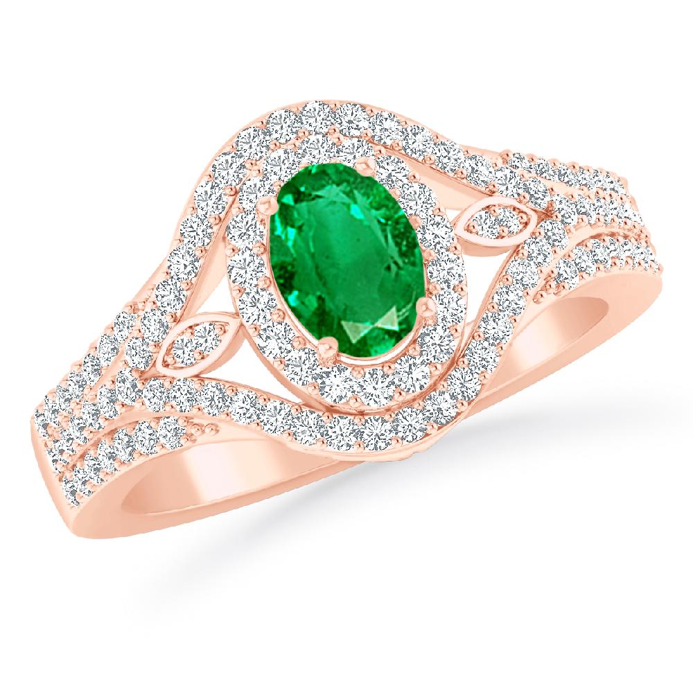 Rose Gold - Emerald