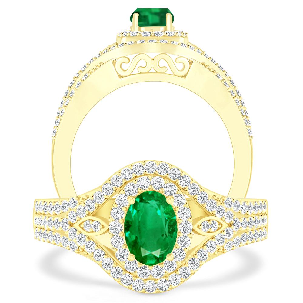 Yellow Gold - Emerald