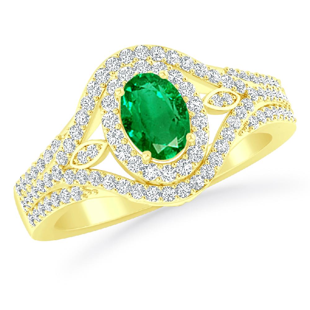 Yellow Gold - Emerald