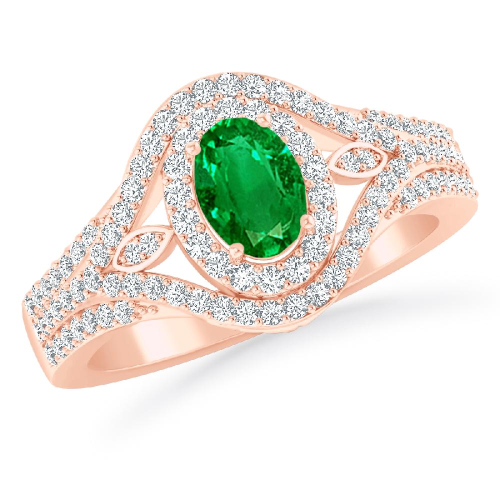 Rose Gold - Emerald